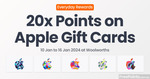 Everday Rewards Apple Gift Card 20x Points