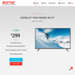 [VIC, NSW, SA] Soniq 55" 4K TV $299 (1.2m HDMI Cable $2 Per TV, Save $13) + $35 MEL/SYD Delivery ($0 C&C MEL, SYD, ADL) @ Soniq