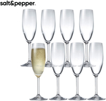 [OnePass] Salt & Pepper 175ml Vino Vino Champagne Flute Set (Set of 8) $13.47 Delivered @ Catch