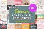 Diverse Font Bundle (80 Premium Fonts) - Free (Valued US$1043) @ Creative Fabrica