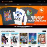 20% off Sitewide Merch, Anime, Manga + $7 Delivery ($0 with $75 Order) @ Crunchyroll Store Aus