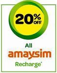 20% off Amaysim Recharges at Woolworths