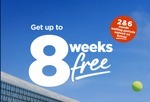 6 Weeks Free after 28 Days, 2 More Weeks Free after 13 Months, 2- & 6-Month Extras Waiting Period Waived @ Bupa