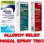 Allergy Relief - Nasal Spray Trio: Dymista + Mometasone + Nasal Decongestant $49.99 Delivered @ PharmacySavings