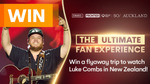 Win a Luke Combs Fan Experience for 2 in New Zealand Worth up to $7,650 from Seven Network