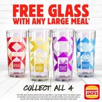 Free Limited Edition Glass with Any Large Meal or Large Hunger Tamer @ Hungry Jack's