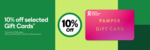 10% off TCN Pamper eGift Cards @ Woolworths Gift Cards