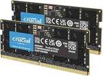 Crucial RAM 96GB Kit (2×48GB) DDR5 SODIMM 5600MHz $318.85 Delivered @ Amazon Germany via AU