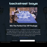 Win a Backstreet Boys Experience in Las Vegas Worth $9,410 from Sony Music Entertainment Australia
