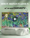 Win a 65" 4K QLED Canvas TV from Hisense