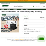 Win a Yeti Tundra 75 Icebox and Yeti Hopper Flip 8 Worth $1,000 from Tentworld