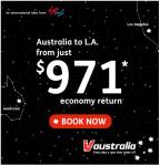 Australia to L.A for $971 (Economy Return) with Virgin Australia