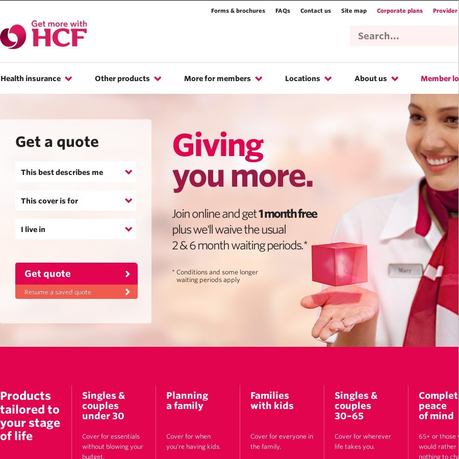 HCF Health Insurance: One Month Free When Joining Online (after 2 ...