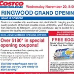 FREE Nature's Dozen Freshly Laid Eggs 18 Pack (1kg) @ Costco Ringwood [VIC] on Wed 20 Nov Only