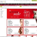 Marks & Spencer up to 60% off Winter Sale + Delivery ($27AU Approx)