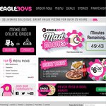Eagle Boys $6 Deal, Meatlovers Pizza, Garlic Bread & 1.25l Coke - P/up - Online Order Next 50min