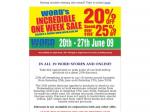 WORD's Incredible One Week Sale - 20%-25% Off