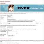 Myer Christmas Club Bonus $10 for Every $100 Direct Debited until Oct 1st