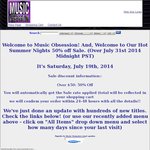 Music Obsession - 50% off When Spending over USD $50