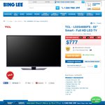 TCL L55S4690FS - 55" Smart - Full HD LED TV-$777 + Delivery @ Bing Lee