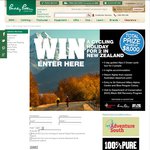 Win a Cycling Holiday for 2 in New Zealand Valued at $8,000 from Paddy Pallin