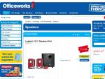 Logitech LS21 Speakers Red $16.86 at Officeworks