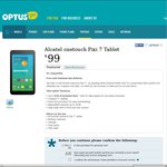 Optus Alcatel Pixie 3G 7" Tablet/Phablet 5GB Data, 1GB Ram $79 @ Coles from 2/9