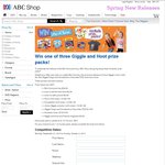 Win 1 of 3 Giggle and Hoot Prize Packs Worth a Total of $413.37 from ABC Shop
