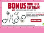FREE free mini tool key ring with PURCHASE of  2 goulburn valley  dairy milk drinks at BP.