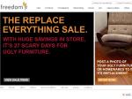 Freedom Furniture - Replace Everything Sale. Ends 24 April WA, 26 April Other States.