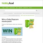 Win 1 of 10 Cobs Popcorn Movie Packs Worth $50 Each from Healthy Food Guide