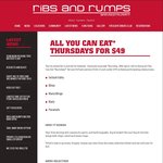 [QLD/NSW] Ribs and Rumps - All You Can Eat Every Thursday for $49 (Participating Stores)