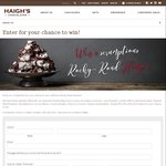 Win 1 of 3 Haigh's Chocolate Hampers (Valued at $100ea)