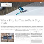 Win a Trip for 2 to Utah (Valued at $11,000) from Visit Park City