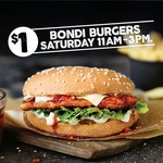 $1 Bondi Burgers Saturday 27/8 11am - 3pm @ Oporto [OTR Stores, SA]