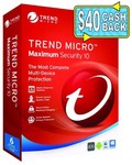Trend Micro Maximum Security 1yr 6dev $68 (after Cashback $28) @ Harvey Norman