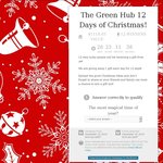 Win 1 of 12 Prizes in The Green Hub 12 Days of Christmas
