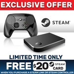 Buy a Steam Controller or Steam Link ($89.95ea), Get a Free $20 Steam Gift Card at EB Games