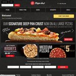 3 Large Pizzas + 3 Sides for $35 Delivered at Pizza Hut
