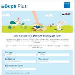 Win 1 of 10 $100 AMF Bowling Gift Cards from Bupa (Members Only)