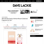 Win an Elie Saab for Her Perfume from Dave Lackie