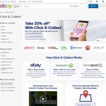 20% off Selected eBay Stores with Click & Collect