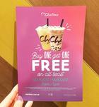 Buy 1 Tea, Get 1 Tea Free, 11AM-1PM Daily @ Chatime (Melbourne Central)