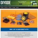 Win 1 of 10 SAM Robot Kits from DIYODE Magazine