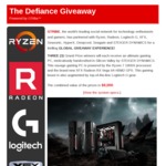 Win 1 of 3 AMD Ryzen™ 7-Powered Gaming PC Bundles Worth $3,750 from Gaming Tribe