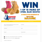 Win 1 of 10 STEEL BLUE Boots from Nine Network