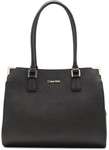 Calvin Klein Saffiano Leather Tote NAVY $209.58 ($179.58 with AmEx Promo) RRP $469 @ David Jones