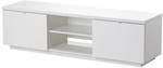 BYÅS TV Bench, High-Gloss White $99 (Usually $199) @ IKEA [Free Family Membership Required]