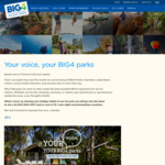 Win a $1,000 BIG4 Gift Card or 1 of 10 Two-Night Accommodation Vouchers from BIG4 Holiday Parks