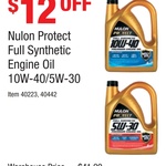 Nulon Protect Full Synthetic Engine Oil 5L 10W-40/5W-30 $29.99 @ Costco (Membership Required)
